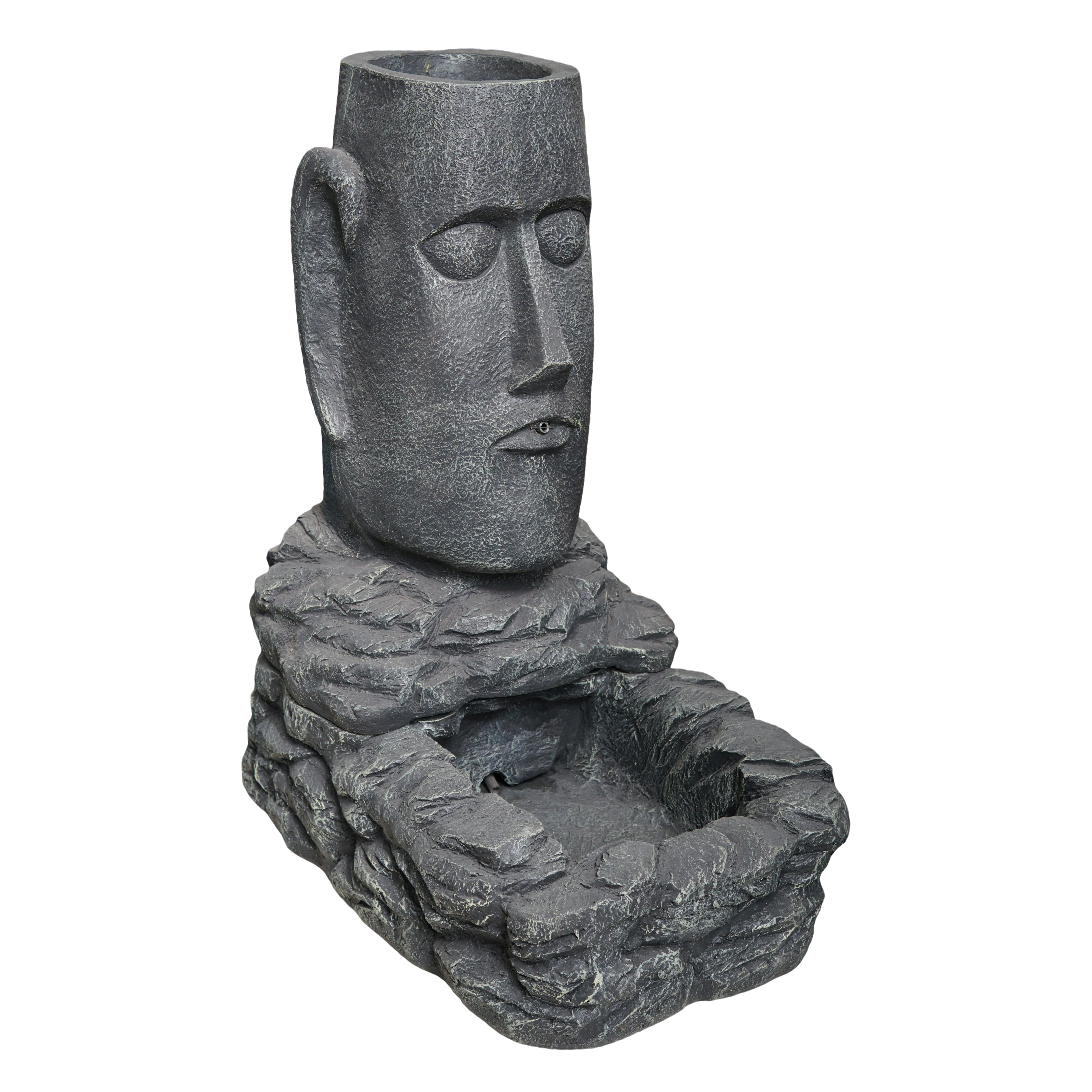 Easter Island Planter Water Fountain