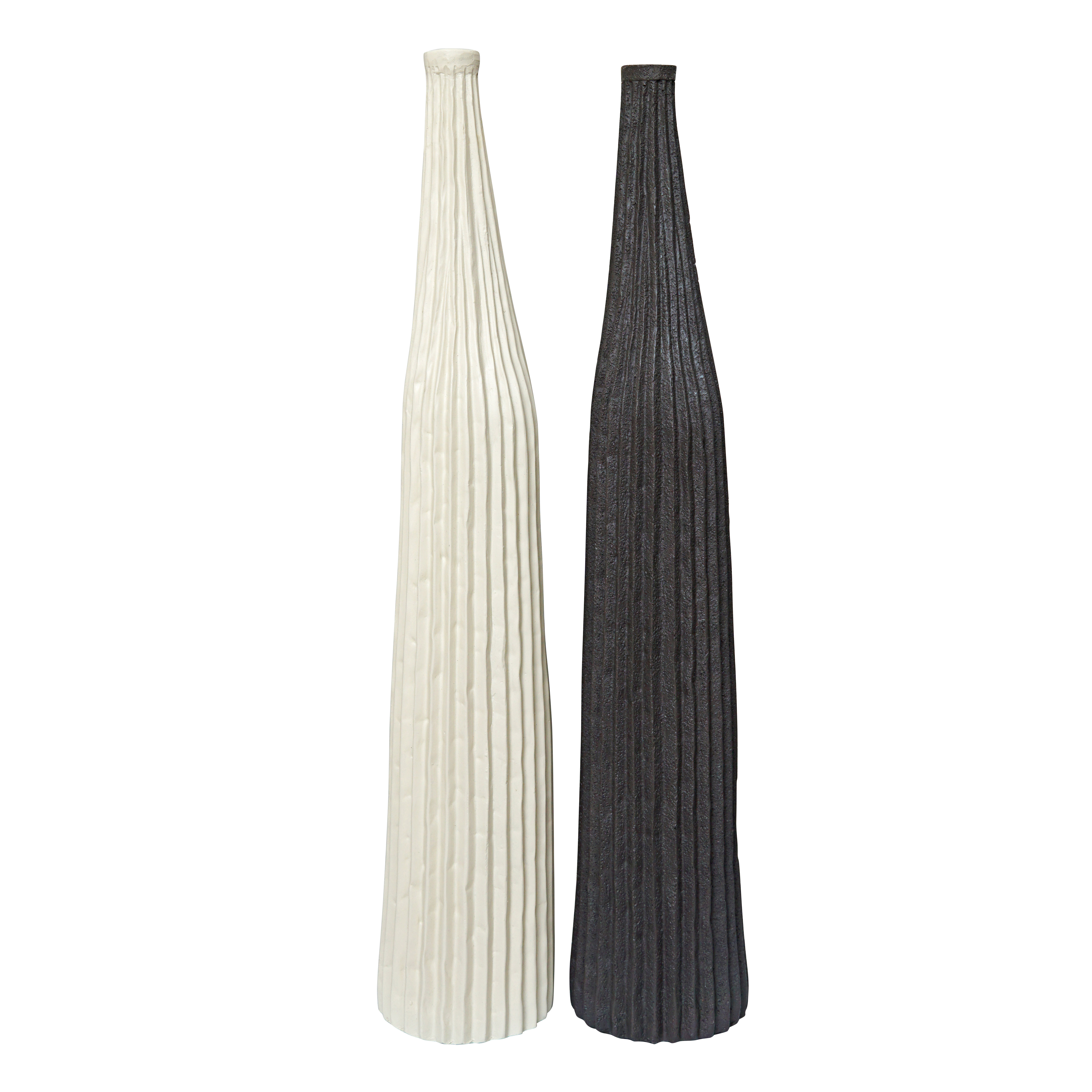 Vertical Stripe Tall Vase