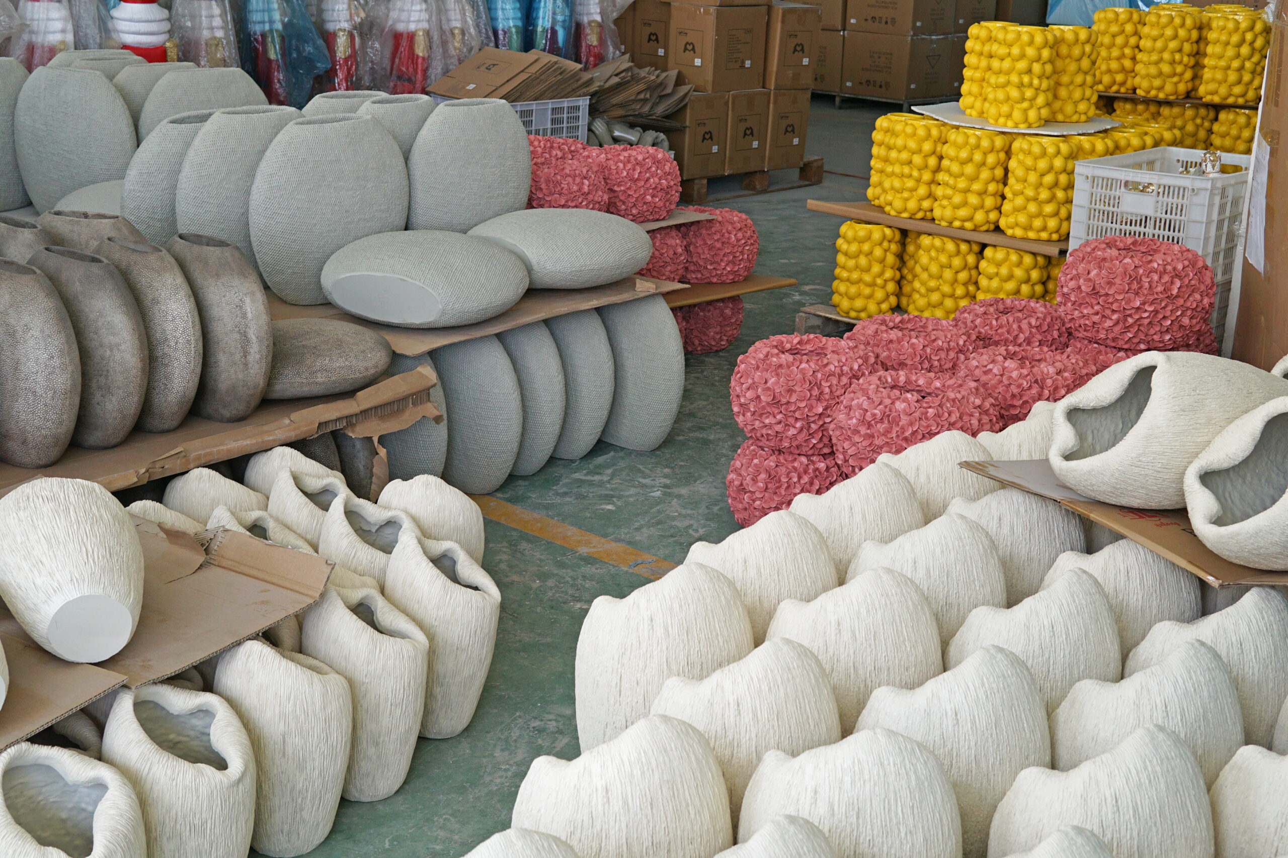 Mass Production of Polyresin Planters