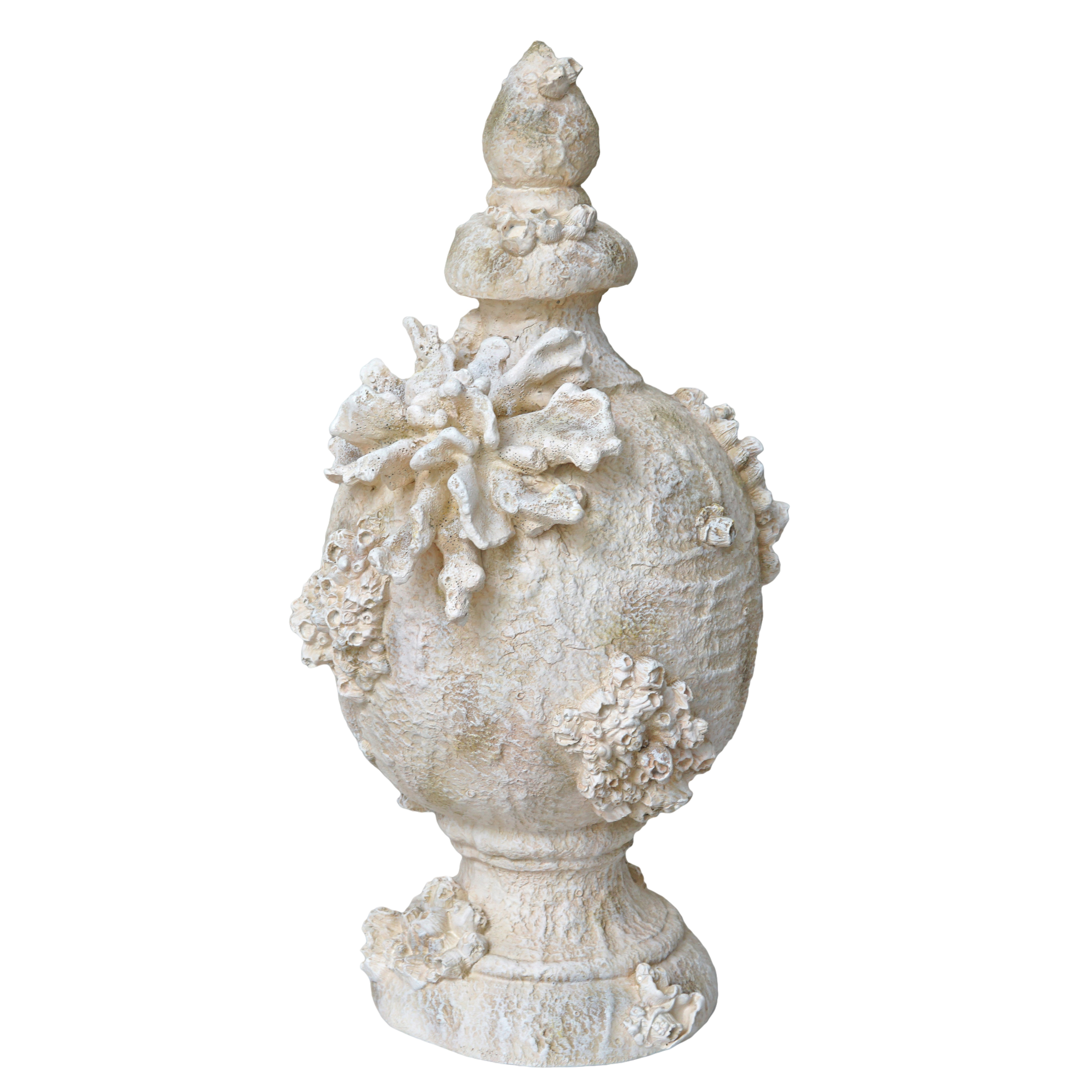 Antique Coastal Coral Finial